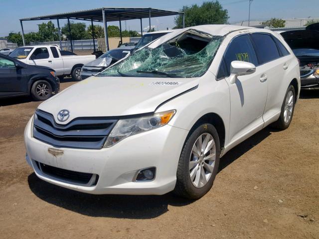 4T3ZA3BB1DU067583 - 2013 TOYOTA VENZA LE WHITE photo 2