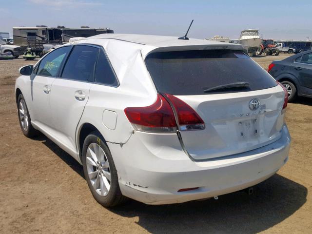 4T3ZA3BB1DU067583 - 2013 TOYOTA VENZA LE WHITE photo 3