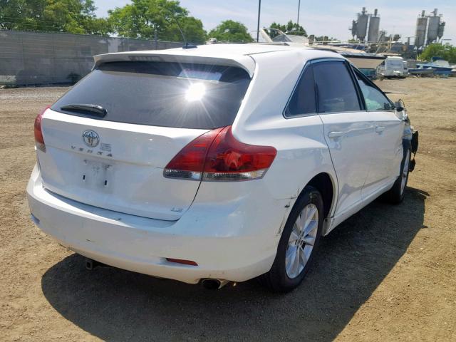 4T3ZA3BB1DU067583 - 2013 TOYOTA VENZA LE WHITE photo 4