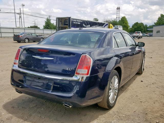 2C3CCARG1EH341862 - 2014 CHRYSLER 300 BLUE photo 4