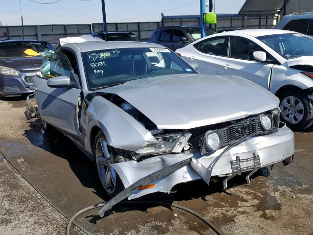 1ZVBP8CHXA5158089 - 2010 FORD MUSTANG GT SILVER photo 1