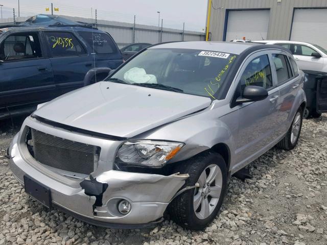 1B3CB3HA7BD242626 - 2011 DODGE CALIBER MA SILVER photo 2