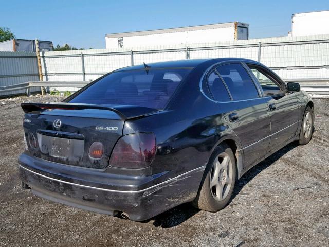 JT8BH68X3W0008011 - 1998 LEXUS GS 400 BLACK photo 4