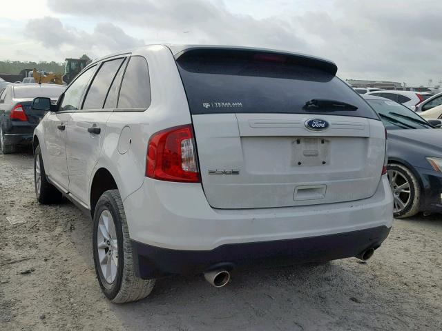 2FMDK3GC4DBC21498 - 2013 FORD EDGE SE WHITE photo 3