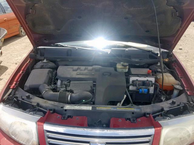 1G8AJ52F55Z145239 - 2005 SATURN ION LEVEL RED photo 7