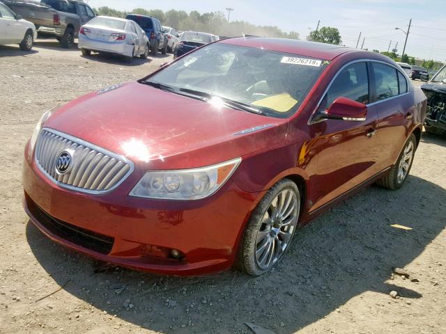 1G4GD5ED0BF233416 - 2011 BUICK LACROSSE C BURGUNDY photo 2