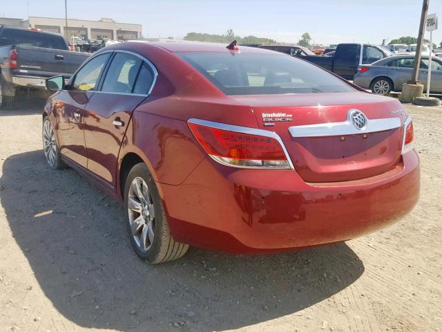 1G4GD5ED0BF233416 - 2011 BUICK LACROSSE C BURGUNDY photo 3