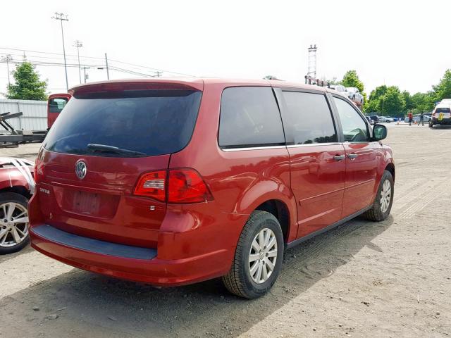 2V8HW44179R599577 - 2009 VOLKSWAGEN ROUTAN S RED photo 4