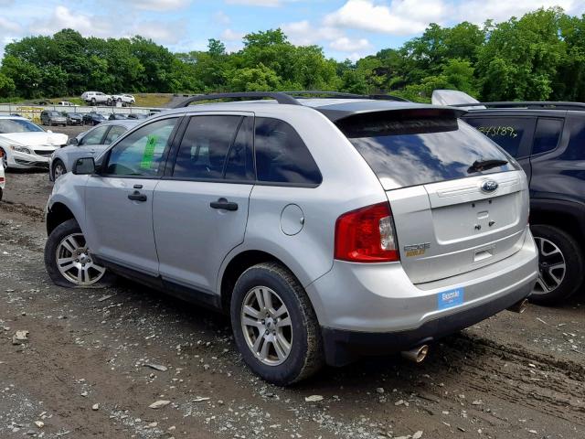 2FMDK3GC7BBB64291 - 2011 FORD EDGE SE SILVER photo 3