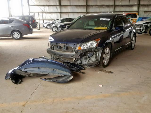 JHMCP26898C053001 - 2008 HONDA ACCORD EXL BLUE photo 2