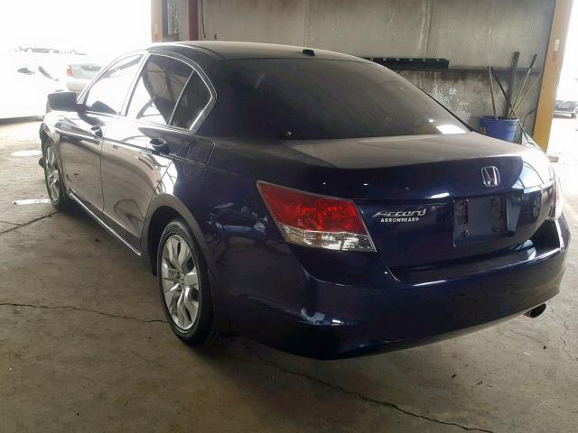 JHMCP26898C053001 - 2008 HONDA ACCORD EXL BLUE photo 3