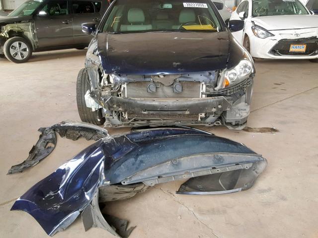 JHMCP26898C053001 - 2008 HONDA ACCORD EXL BLUE photo 9