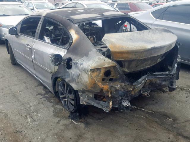 2HGFB2F97DH525551 - 2013 HONDA CIVIC EXL ნაცრისფერი ფოტო 3