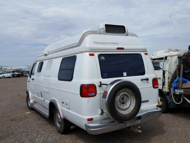 2B6KB31Y2RK574396 - 1994 DODGE RAM VAN B3 WHITE photo 3