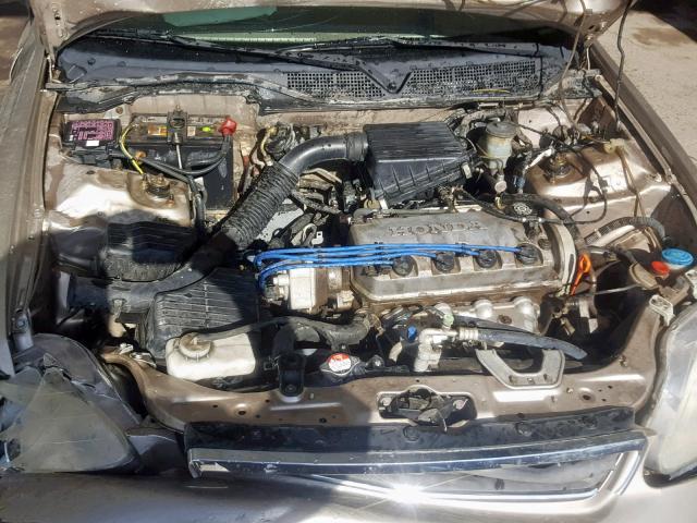 1HGEJ6623YL029292 - 2000 HONDA CIVIC DX GOLD photo 7