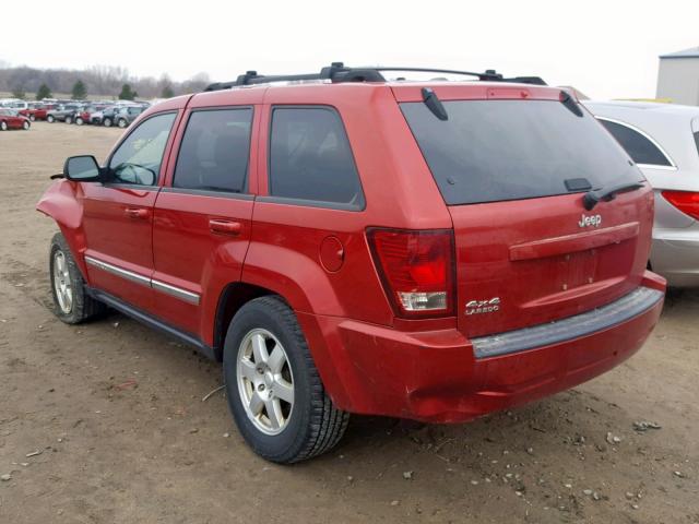 1J4PR4GK9AC120439 - 2010 JEEP GRAND CHER RED photo 3