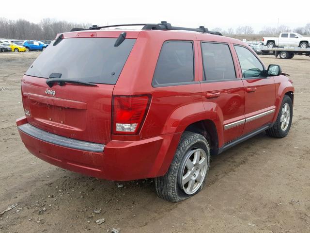 1J4PR4GK9AC120439 - 2010 JEEP GRAND CHER RED photo 4