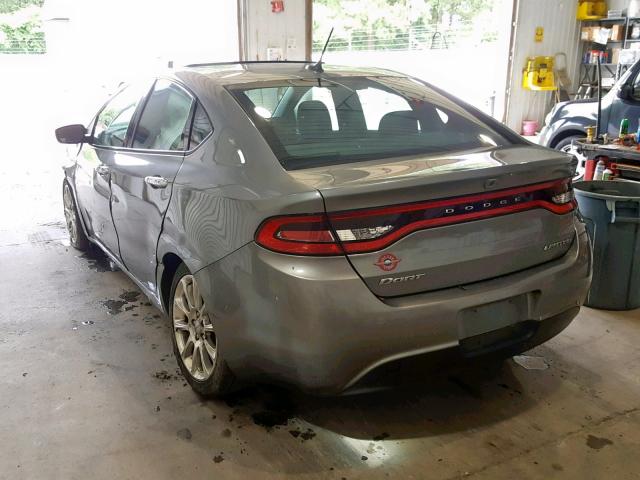 1C3CDFCA0DD711189 - 2013 DODGE DART LIMIT GRAY photo 3