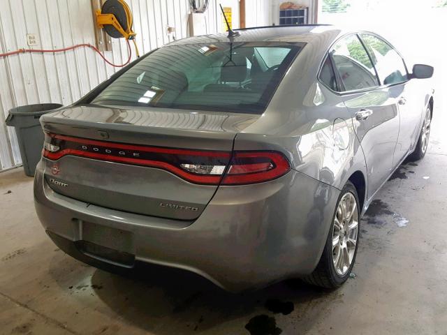 1C3CDFCA0DD711189 - 2013 DODGE DART LIMIT GRAY photo 4