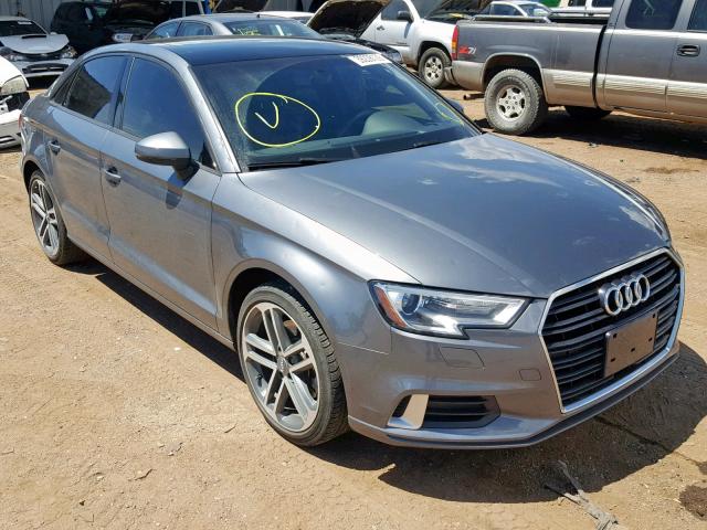 WAUAUGFF8H1057160 - 2017 AUDI A3 PREMIUM GRAY photo 1