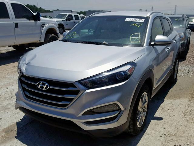 KM8J3CA44JU678092 - 2018 HYUNDAI TUCSON SEL SILVER photo 2