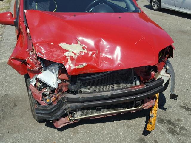 KL1TD56696B551770 - 2006 CHEVROLET AVEO BASE Қызыл фото 7