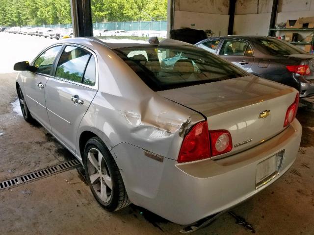 1G1ZC5E02CF124334 - 2012 CHEVROLET MALIBU 1LT SILVER photo 3