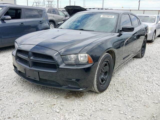 2C3CDXAT8CH266955 - 2012 DODGE CHARGER PO BLACK photo 2