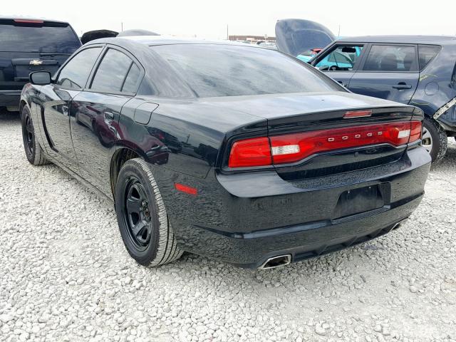 2C3CDXAT8CH266955 - 2012 DODGE CHARGER PO BLACK photo 3