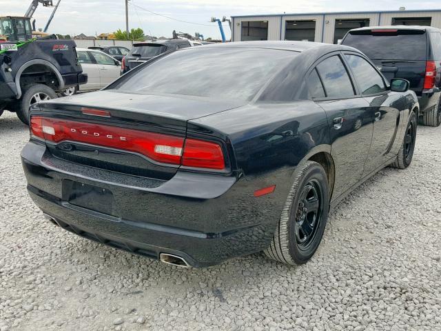 2C3CDXAT8CH266955 - 2012 DODGE CHARGER PO BLACK photo 4