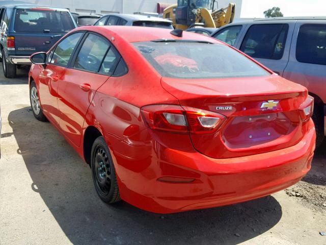 1G1BJ5SM8K7106119 - 2019 CHEVROLET CRUZE RED photo 3