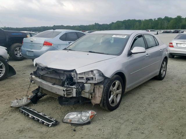 1G1ZC5E14BF363522 - 2011 CHEVROLET MALIBU 1LT SILVER photo 2