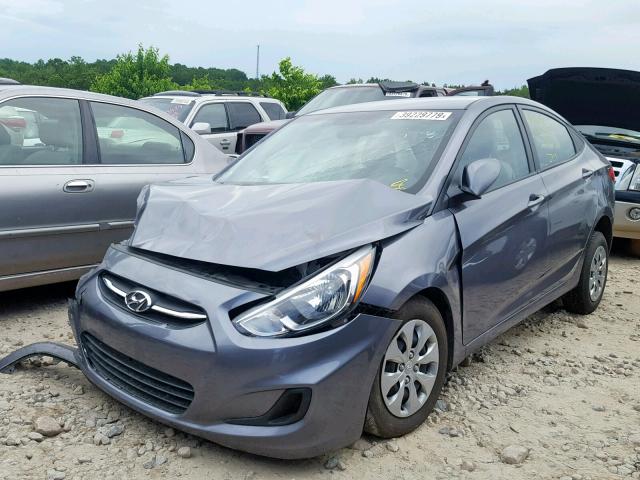 KMHCT4AE0HU310378 - 2017 HYUNDAI ACCENT SE GRAY photo 2