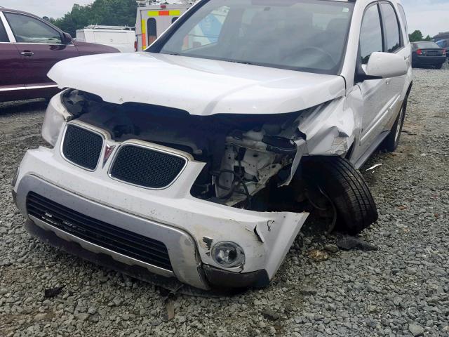 2CKDL33F586041178 - 2008 PONTIAC TORRENT WHITE photo 9