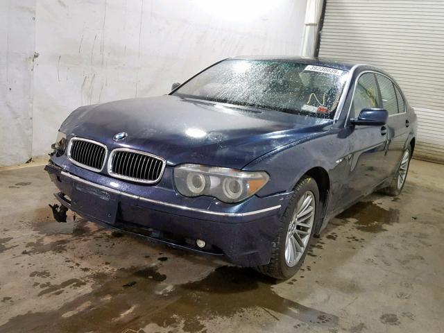 WBAGN63504DS51784 - 2004 BMW 745 LI BLUE photo 2