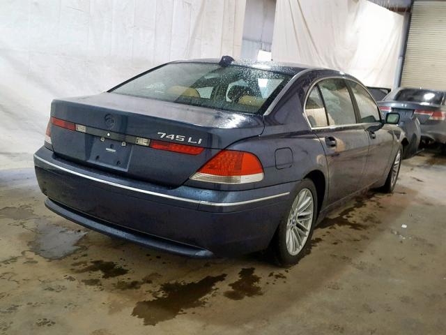 WBAGN63504DS51784 - 2004 BMW 745 LI BLUE photo 4