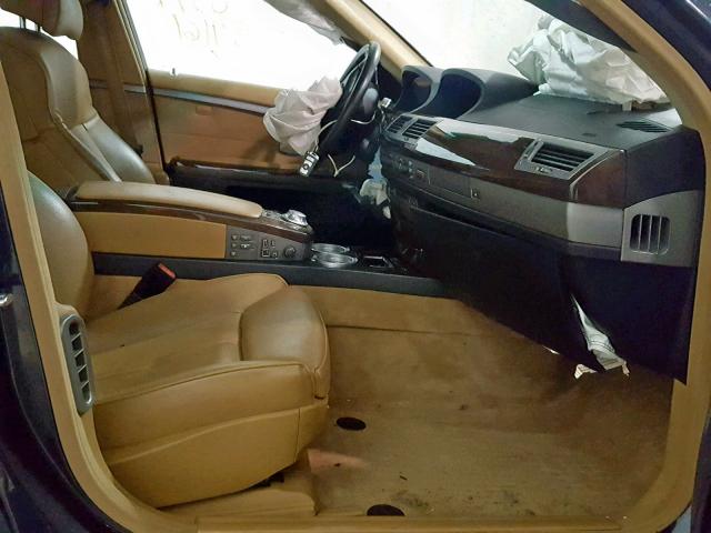 WBAGN63504DS51784 - 2004 BMW 745 LI BLUE photo 5