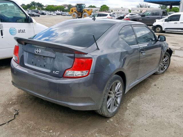 JTKJF5C78B3012139 - 2011 TOYOTA SCION TC GRAY photo 4