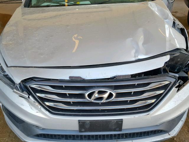 5NPE34AF0FH173701 - 2015 HYUNDAI SONATA SPO SILVER photo 7