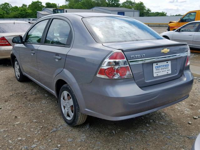 KL1TD5DE5AB044237 - 2010 CHEVROLET AVEO LS GRAY photo 3