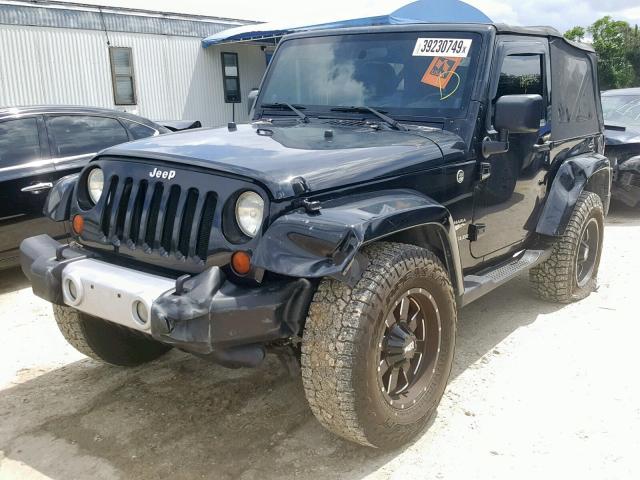 1J4FA54128L581500 - 2008 JEEP WRANGLER S BLACK photo 2