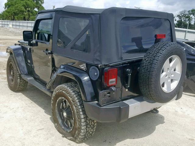 1J4FA54128L581500 - 2008 JEEP WRANGLER S BLACK photo 3