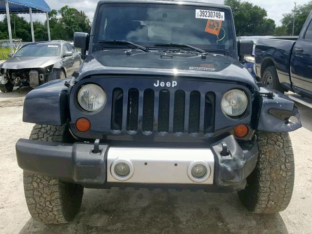 1J4FA54128L581500 - 2008 JEEP WRANGLER S BLACK photo 9