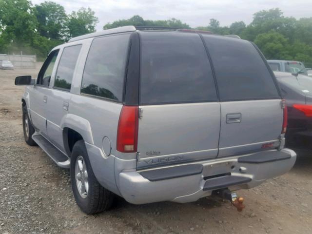 1GKEK13R2YR135637 - 2000 GMC YUKON DENA SILVER photo 3