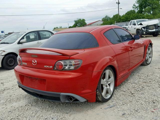 JM1FE173160205997 - 2006 MAZDA RX8 RED photo 4