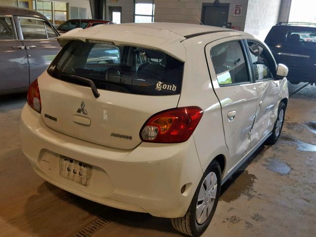 ML32A3HJ8EH008086 - 2014 MITSUBISHI MIRAGE DE WHITE photo 4