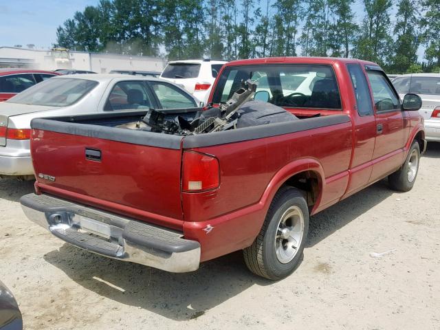 1GCCS1948W8148751 - 1998 CHEVROLET S TRUCK S1 RED photo 4