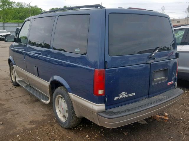 1GKEL19X45B501721 - 2005 GMC SAFARI XT BLUE photo 3