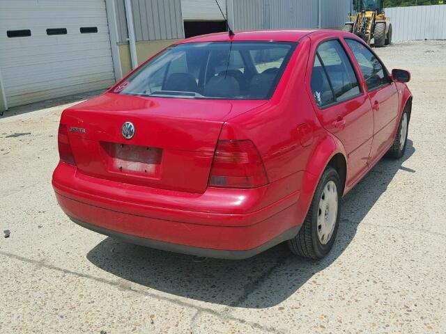 3VWRK29M91M049292 - 2001 VOLKSWAGEN JETTA GL RED photo 4