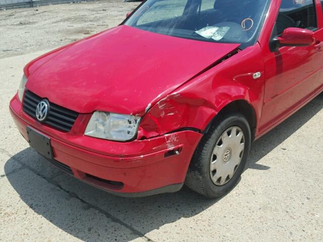 3VWRK29M91M049292 - 2001 VOLKSWAGEN JETTA GL RED photo 9